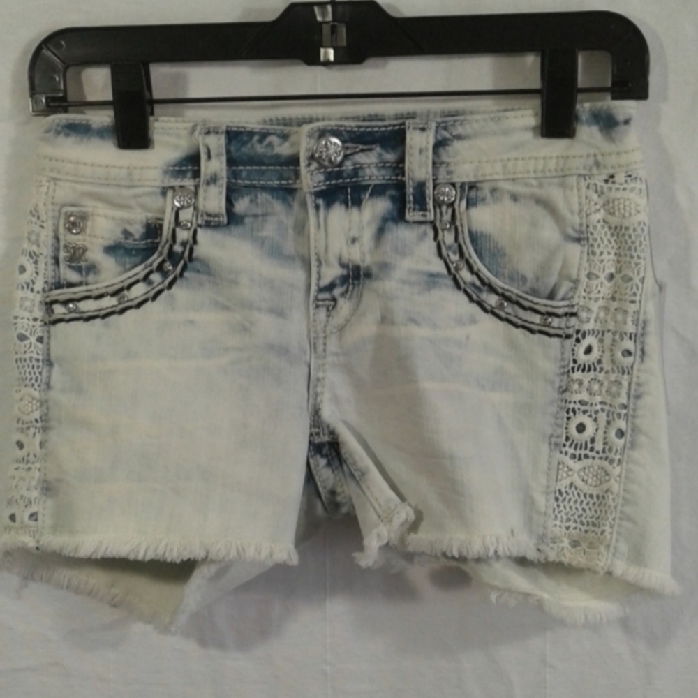Girls Miss Me Lace Shorts